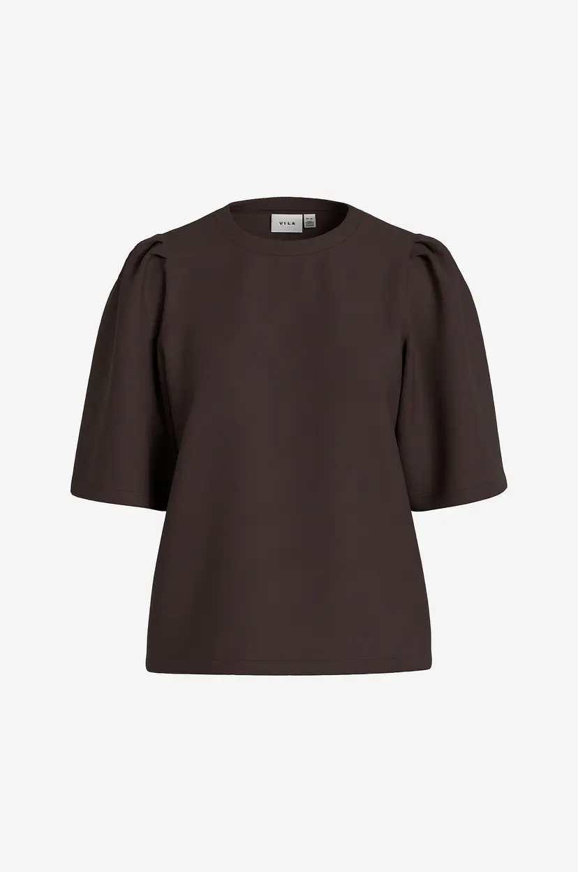 Vila Topp viReflect O-neck 2/4 - Brun