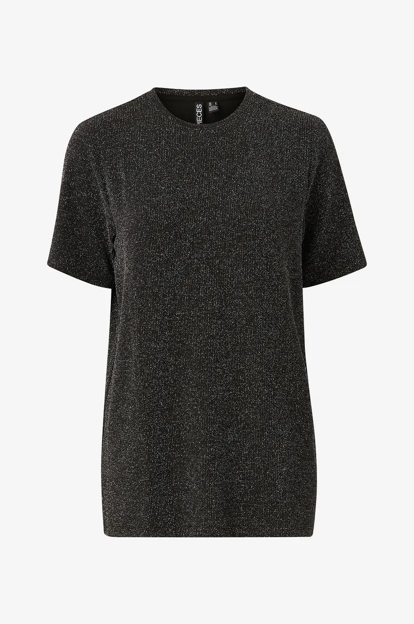 Pieces Topp pcLina SS Oversize Tee - Svart