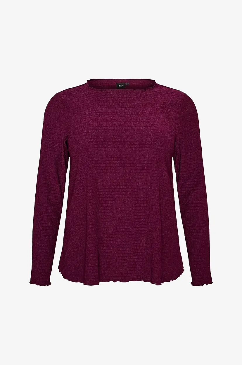 Zizzi Bluse Calaura, L/S, Blouse - Lilla