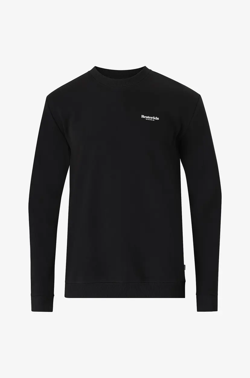 Resteröds Collegegenser Regular Crewneck - Svart