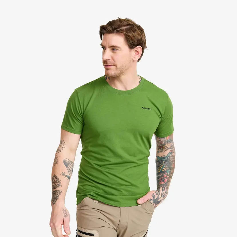 RevolutionRace Easy T-shirt Slim Fit Herre Cactus Green