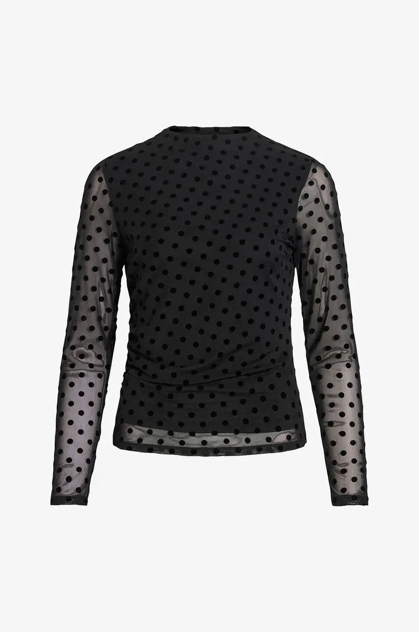 Vila Langermet topp Virikke L/S Funnel Neck Top - - Svart