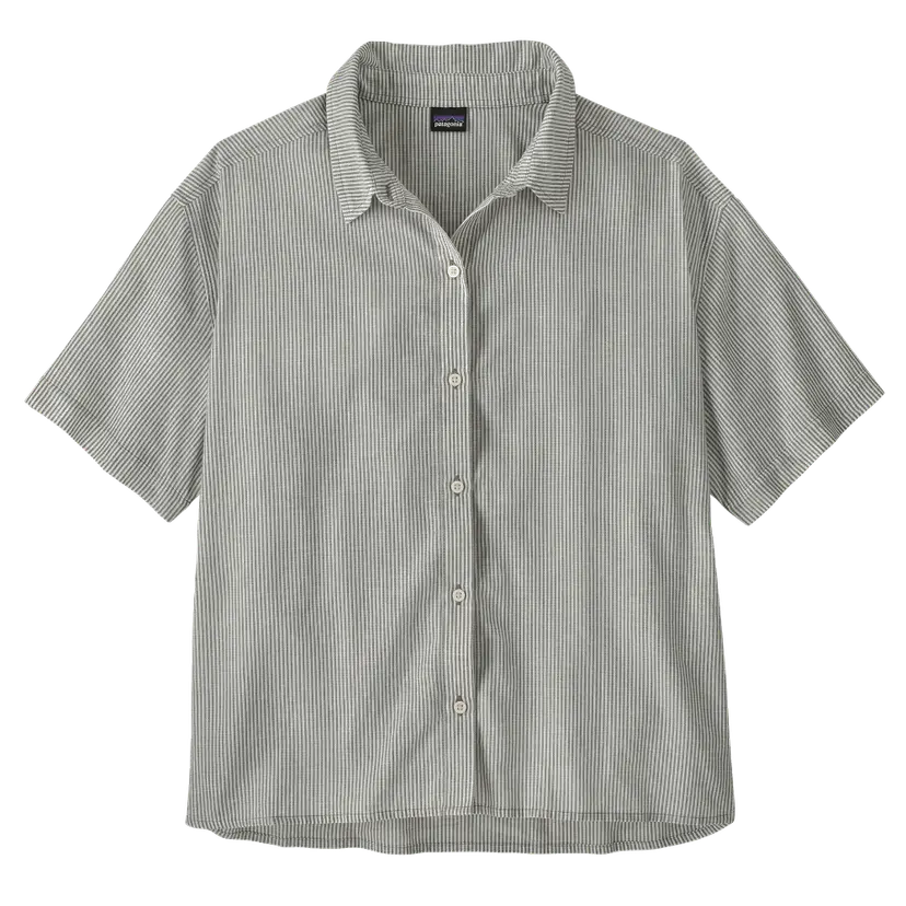 Patagonia Patagonia W's Lw A/C Shirt Solstice Stripe: Smolder Blue