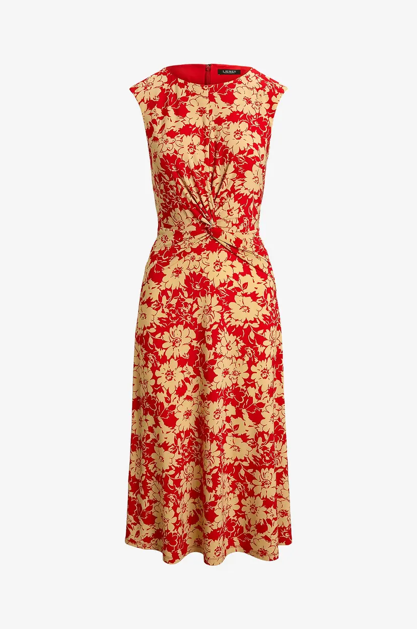Lauren Ralph Lauren Kjole Str Classic Jersey-knt-dresses - Rød