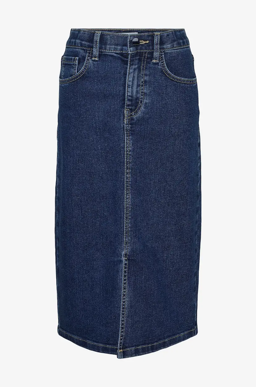 Vero Moda Girl Denim skjørt vmHeather Calf Denim Skirt Girl - Blå