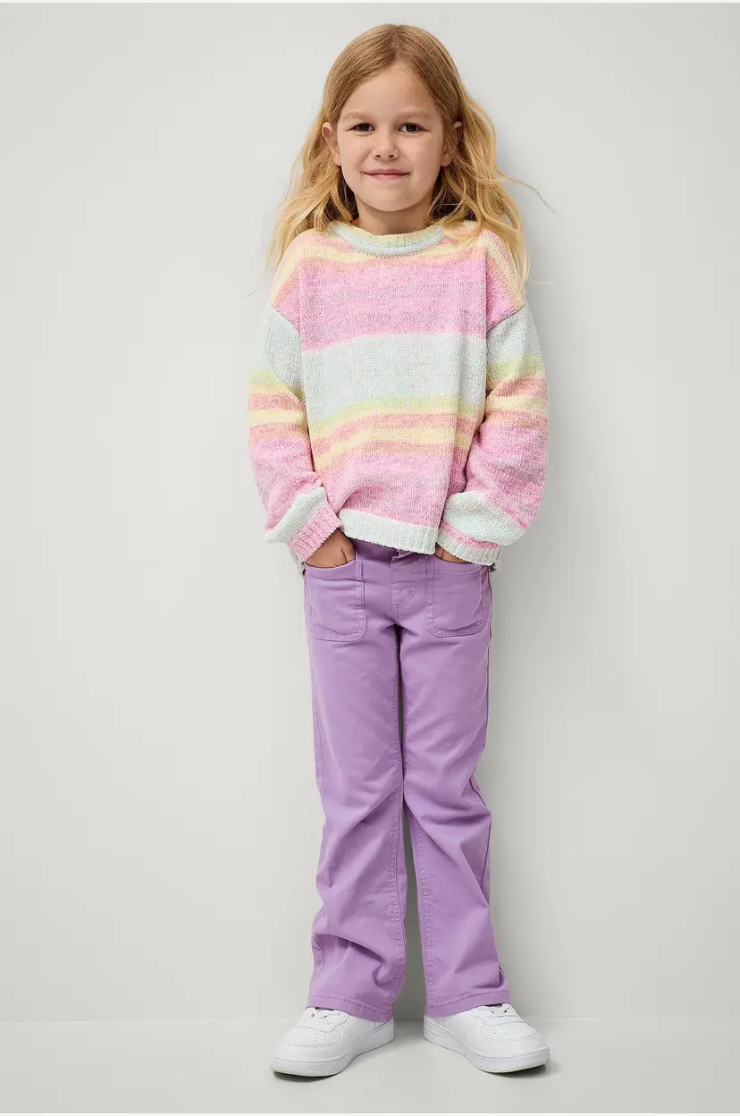 Ellos Collection Jeans Gia i bomullstwill - Lilla