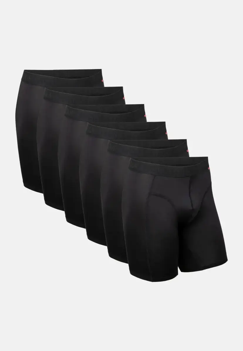 DANISH ENDURANCE DANISH ENDURANCE SPORT LANGE BOXERSHORTS, Sort Størrelse M