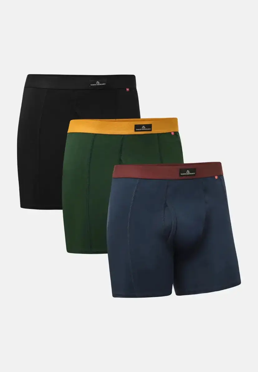 DANISH ENDURANCE DANISH ENDURANCE CLASSIC BOXERSHORTS MED GYLP 2XL