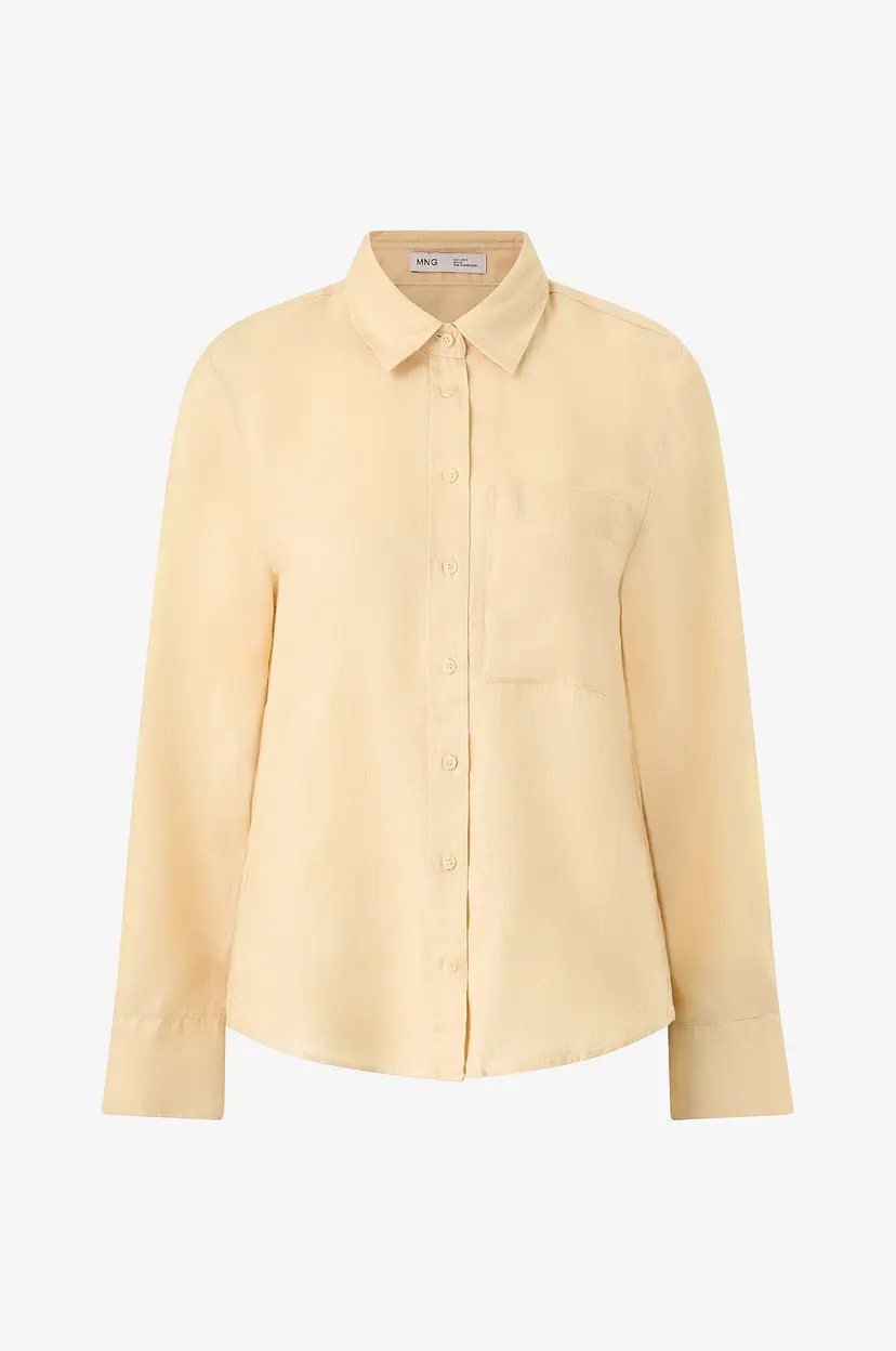Mango Linskjorte Lino - Gul