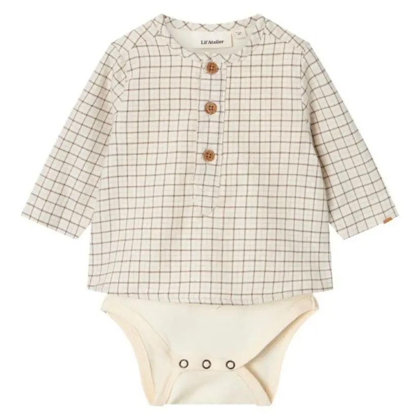 Lil`Atelier Lil'Atelier - Skjortebody Damieno Turtledove