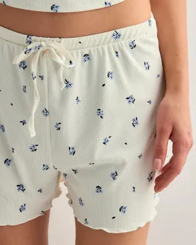 ONLY Only - Blå - Onlmirse Aop Shorts Jrs