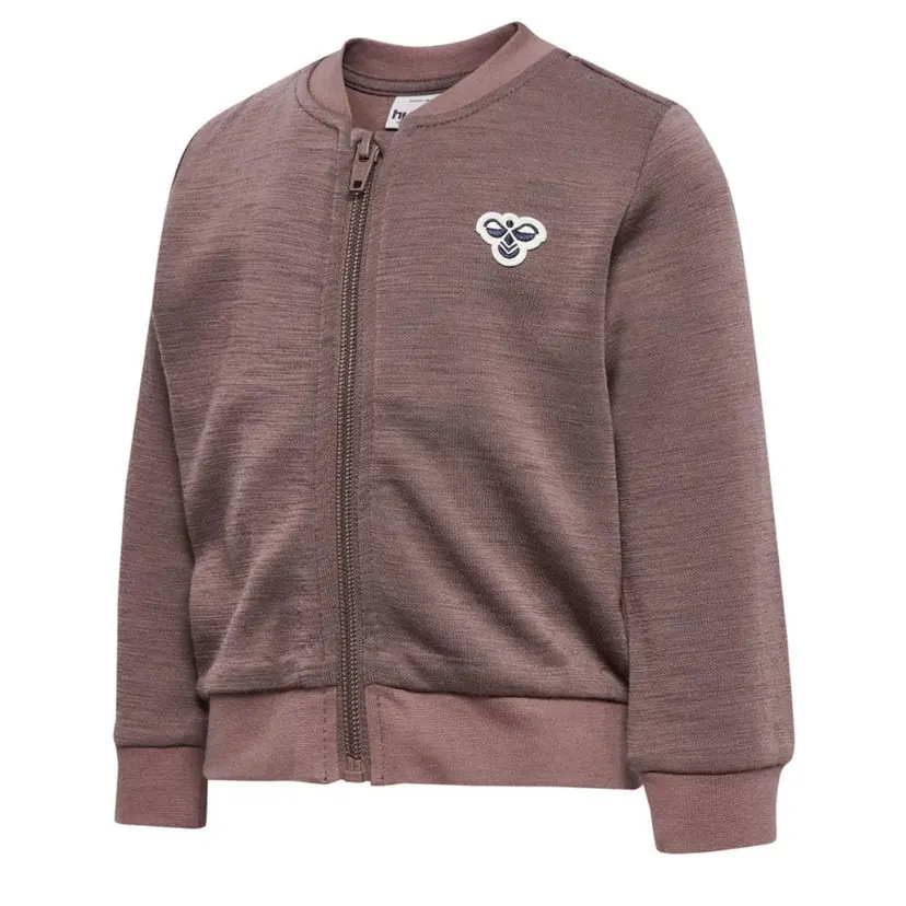 Hummel Barn Hummel - Ulljakke Zip Ull og Bomull Twilight Mauve