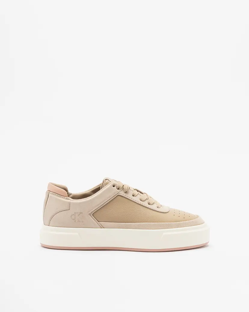 Calvin Klein Calvin Klein Basket Lace Up Pro Taupe Sneakers