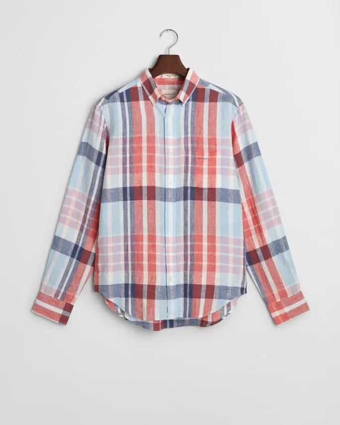 Gant REG LINEN MADRAS SHIRT