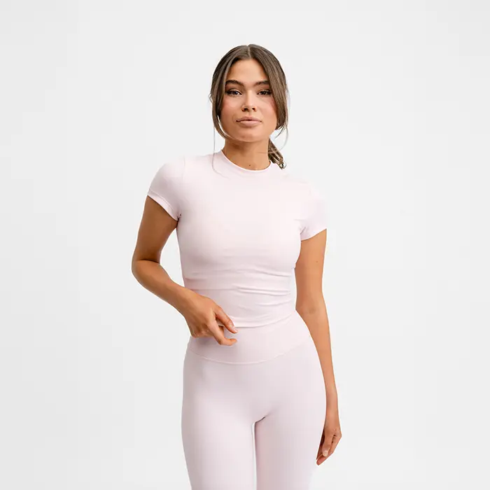 Drop of Mindfulness Butter Soft T-skjorte Rosa