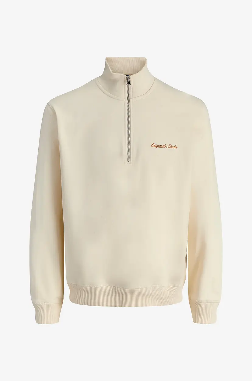 Jack & Jones Junior Collegegenser jorNorrebro Emb Sweat High Neck Jnr - Hvit