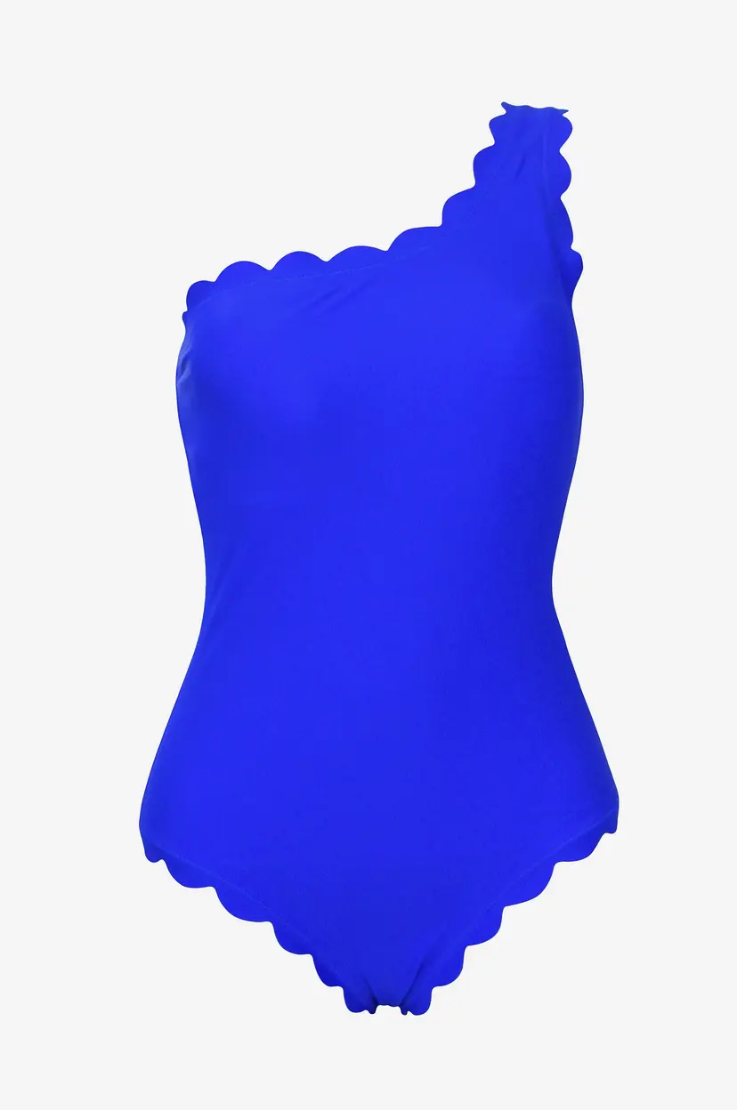 KAANDA Beach life Badedrakt New Venus Scallop Over One Shoulder Onepiece - Blå