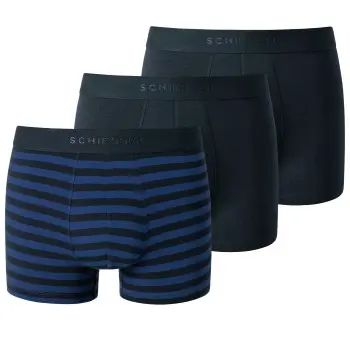 Schiesser Schiesser 3P 95-5 Men Cotton Shorts Blå Mønster bomull Medium Herre