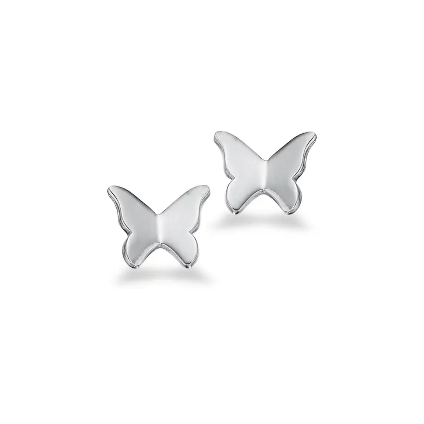 Scrouples Scrouples - Sommerfugl Ørestikker i blank poleret Sterling Sølv - 154742s