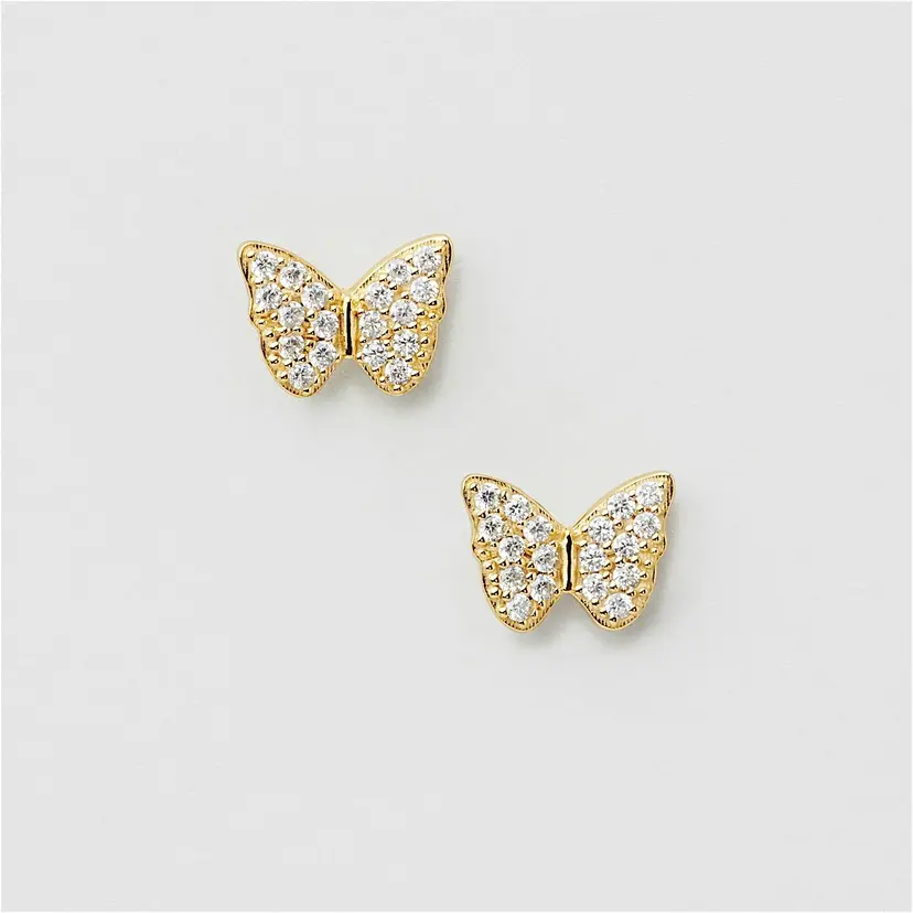 Safira Bling Butterfly Studs