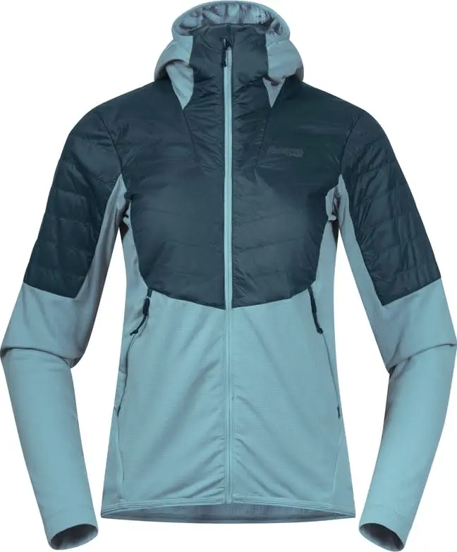 Bergans Bergans Women's Senja Midlayer Hood Jacket Smoke Blue/Orion Blue