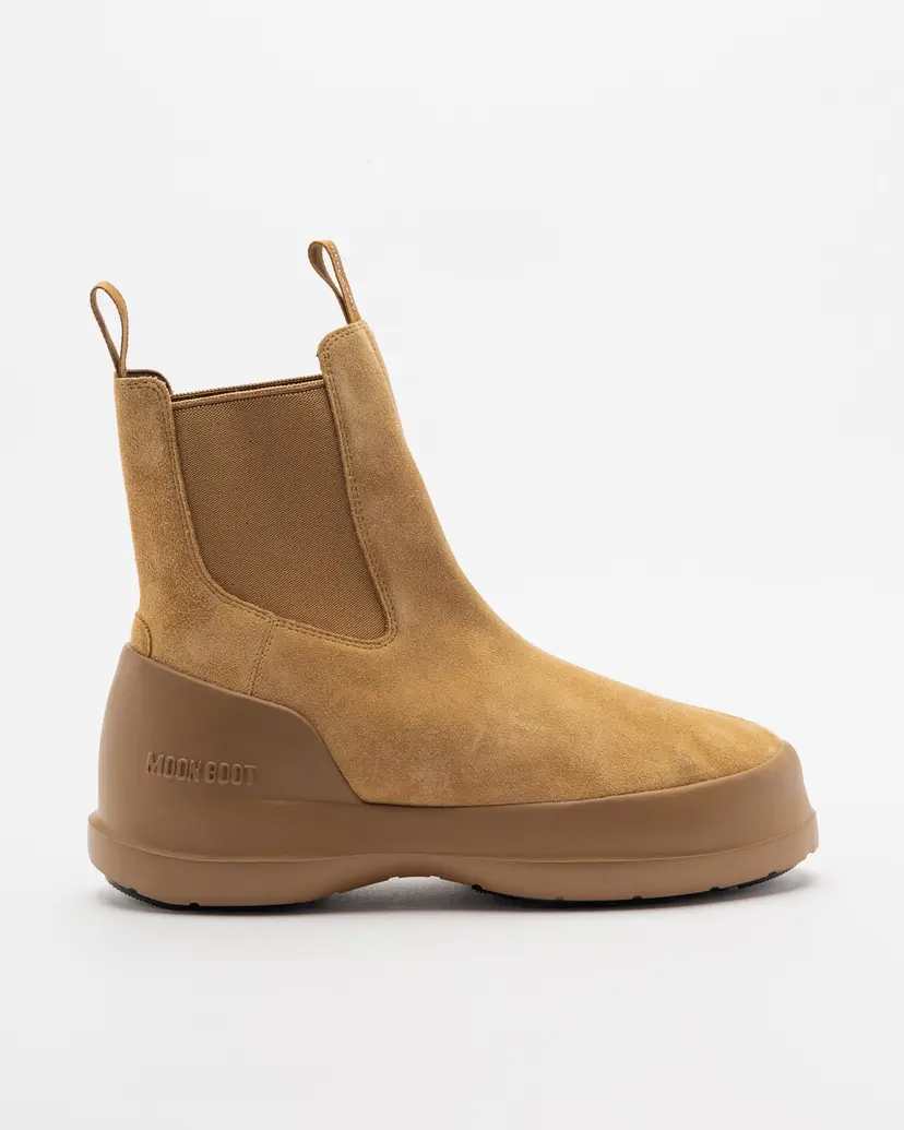 Moon Boot Moon Boot Luna Chelsea Suede Camel Chelsea boots