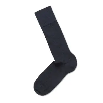 Panos Emporio Panos Emporio Strømper 2P Premium Mercerized Wool Rib Socks Mørkblå One Size Herre