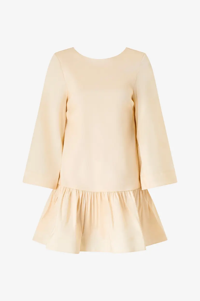 Bubbleroom Kjole Bow Back Shift - Beige