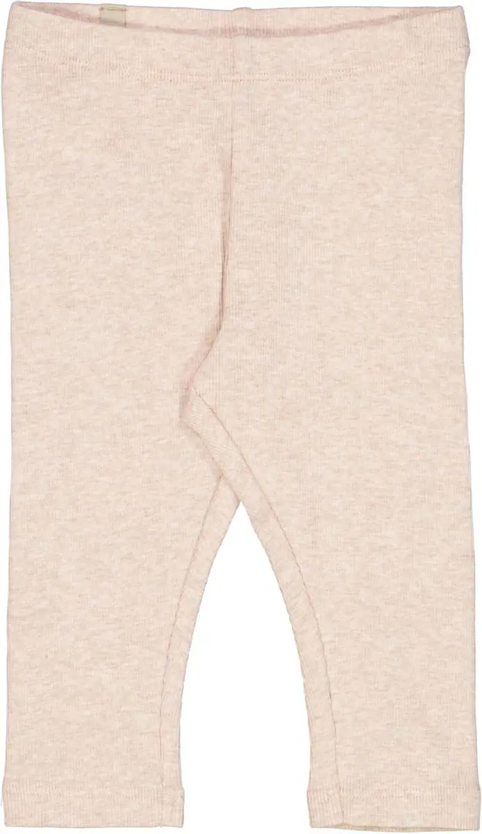 Wheat Wheat Rib Leggings Rose Melange Baby (74 / 9 mnd)