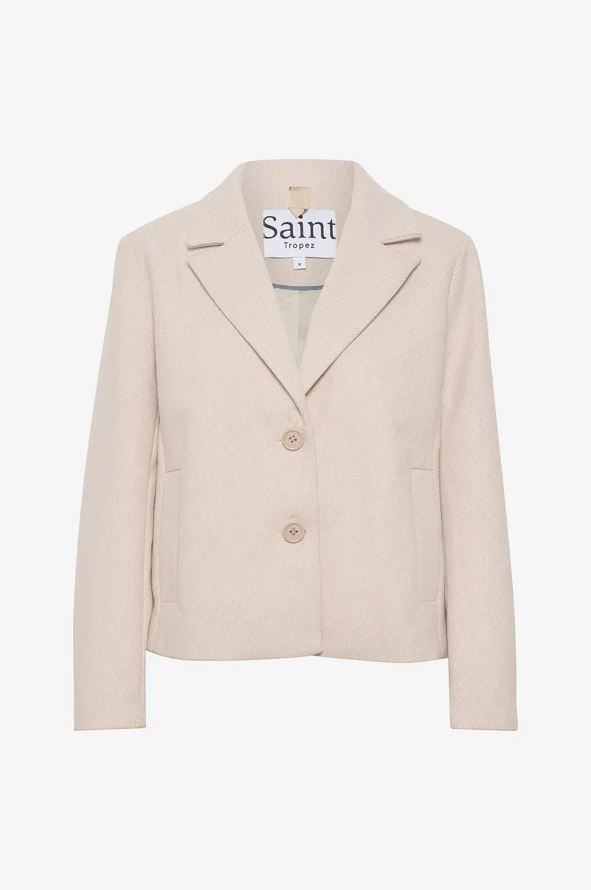 Saint Tropez Jakke VivianSZ Short Coat - Hvit