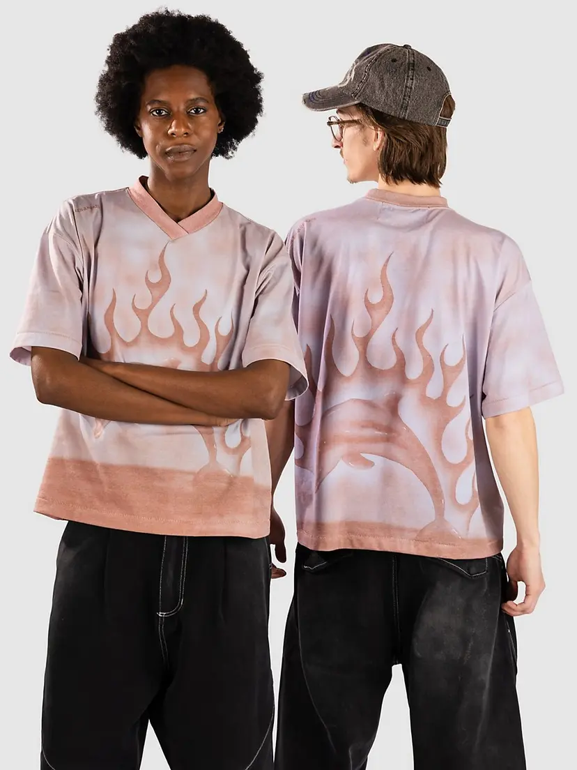 Jungles Jungles Jungles Jungles Flaming Dolphin Jersey T-skjorte rosa