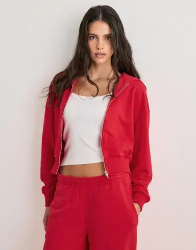 Nelly Nelly - Rød - Perfect zip hoodie