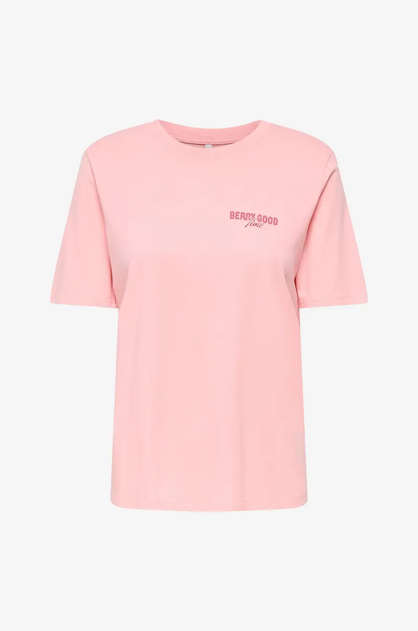 ONLY T-skjorte onlLucy Monja SS - Rosa