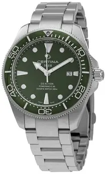 Certina Certina Herreklokke C032.607.11.091.00 DS Action Grønn/Stål Ø43 mm