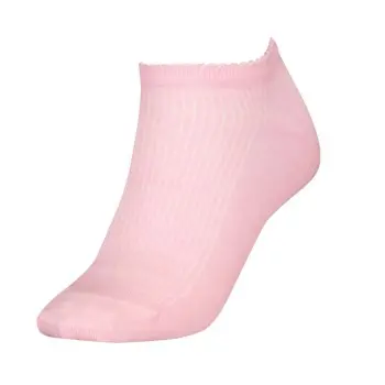 Tommy Hilfiger Tommy Hilfiger Strømper Women Premium Rib Sneaker Socks Lysrosa Str 35/38 Dame