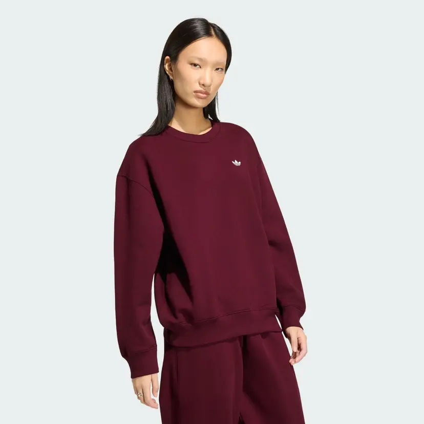Adidas ESSENTIALS CREW LONG FLEECE OS Genser
