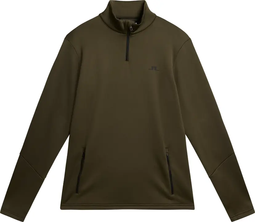 J Lindeberg J.Lindeberg Men's Aerial 1/4 Zip Midlayer Forest Green