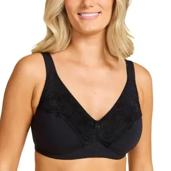 Damella Damella BH Felice Soft Bra Svart bomull Dame