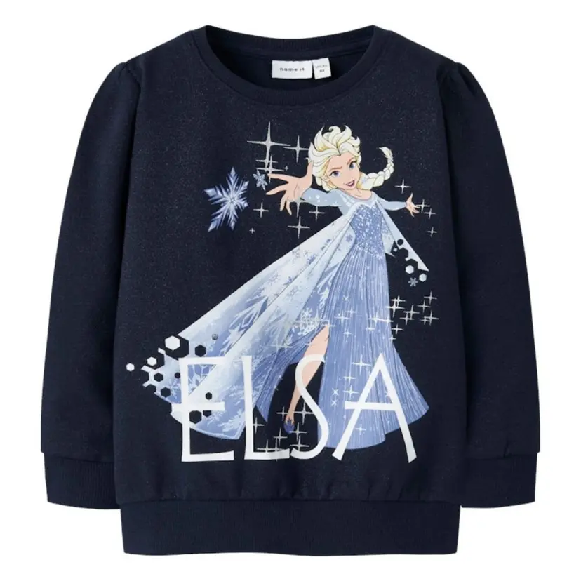 NAME IT Name It - Genser Sweat Frozen Navy Blazer Elsa