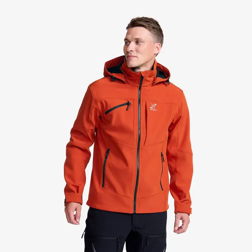 RevolutionRace Hiball Softshell Jacket Herre Rooibos Tea