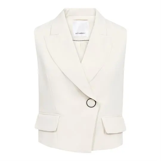 Co Couture Co' Couture -Alini Wrap Vest - Bone