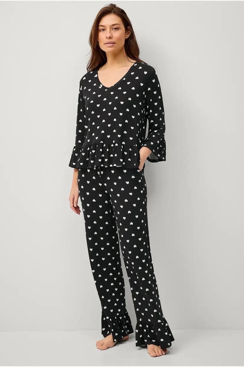 Ellos Collection Pyjamas Cornelia - Svart