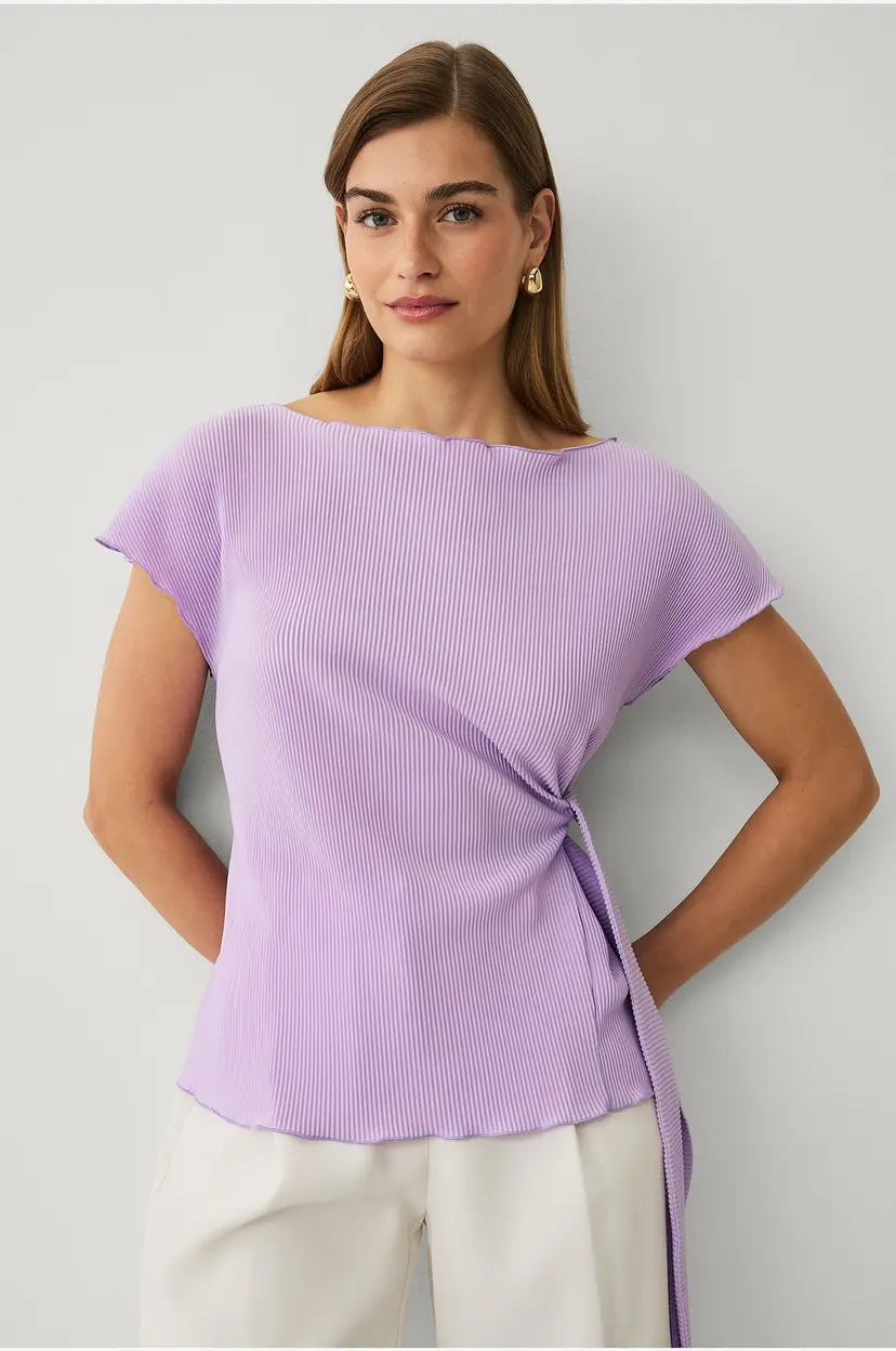 Ellos Collection Topp med bindedetaljer - Rosa