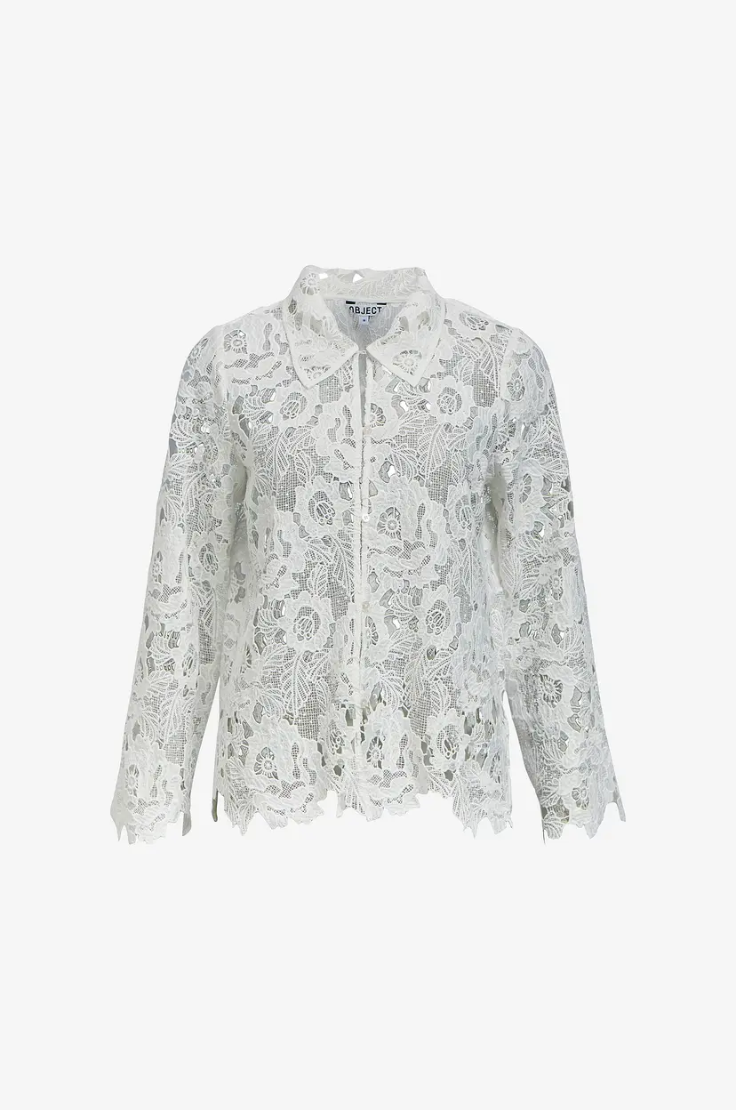 Object Collectors Item Blondebluse Objelera L/S Re Top 146 - Hvit