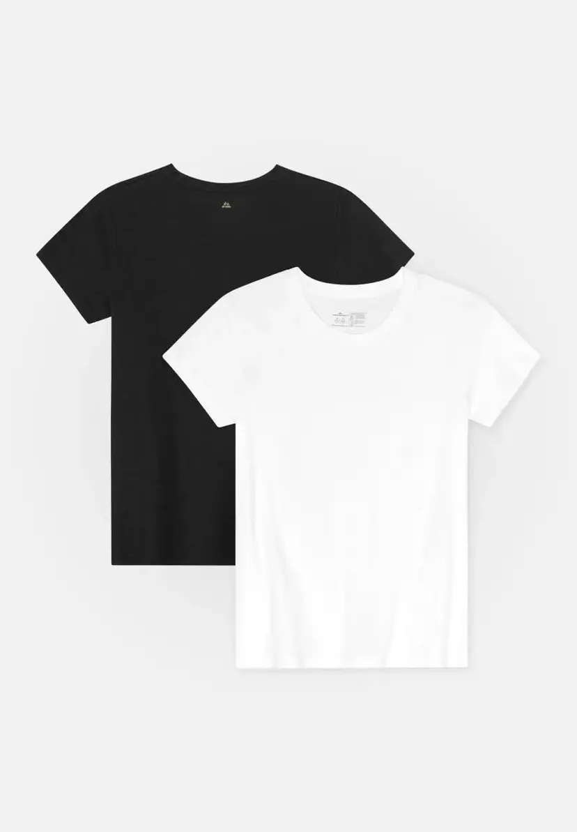 DANISH ENDURANCE DANISH ENDURANCE T-SHIRT, Sort | Hvid, XL, Modal og 50% Økologisk Bomuld, ØKO TEX® STANDARD 100 Certificeret
