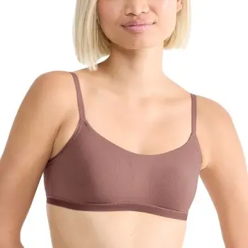 Sloggi Sloggi BH GO Daily Cotton Top Mørkrosa Large Dame