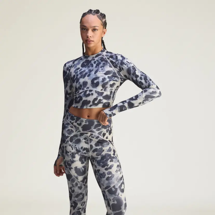 Adidas adidas by Stella McCartney Training Longsleeve Crop Printed Topp