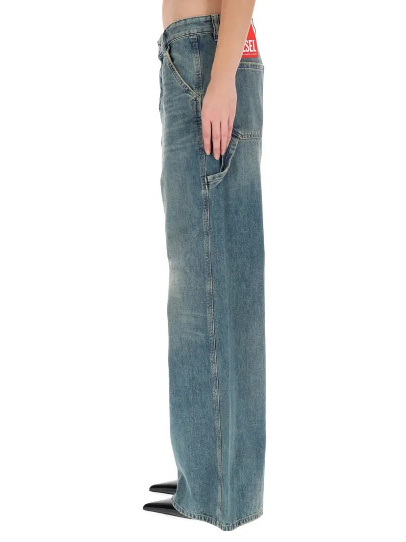 Diesel Diesel Wide leg – Blå
