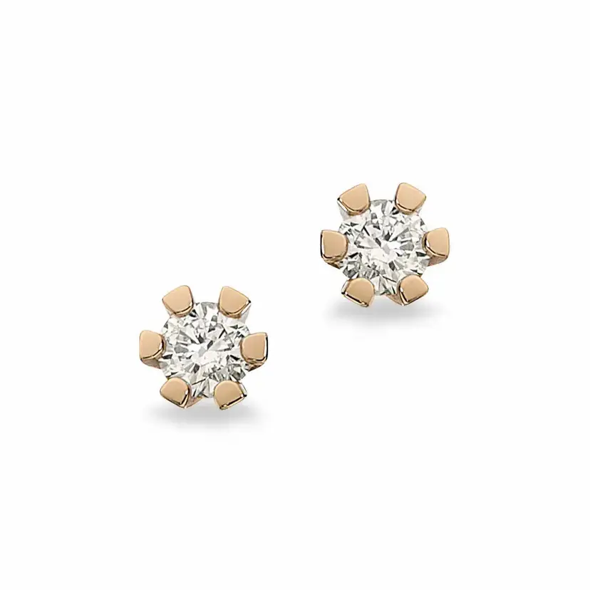 Vida Vida - Guld øreringe med diamanter 0,15ct - 1813,15