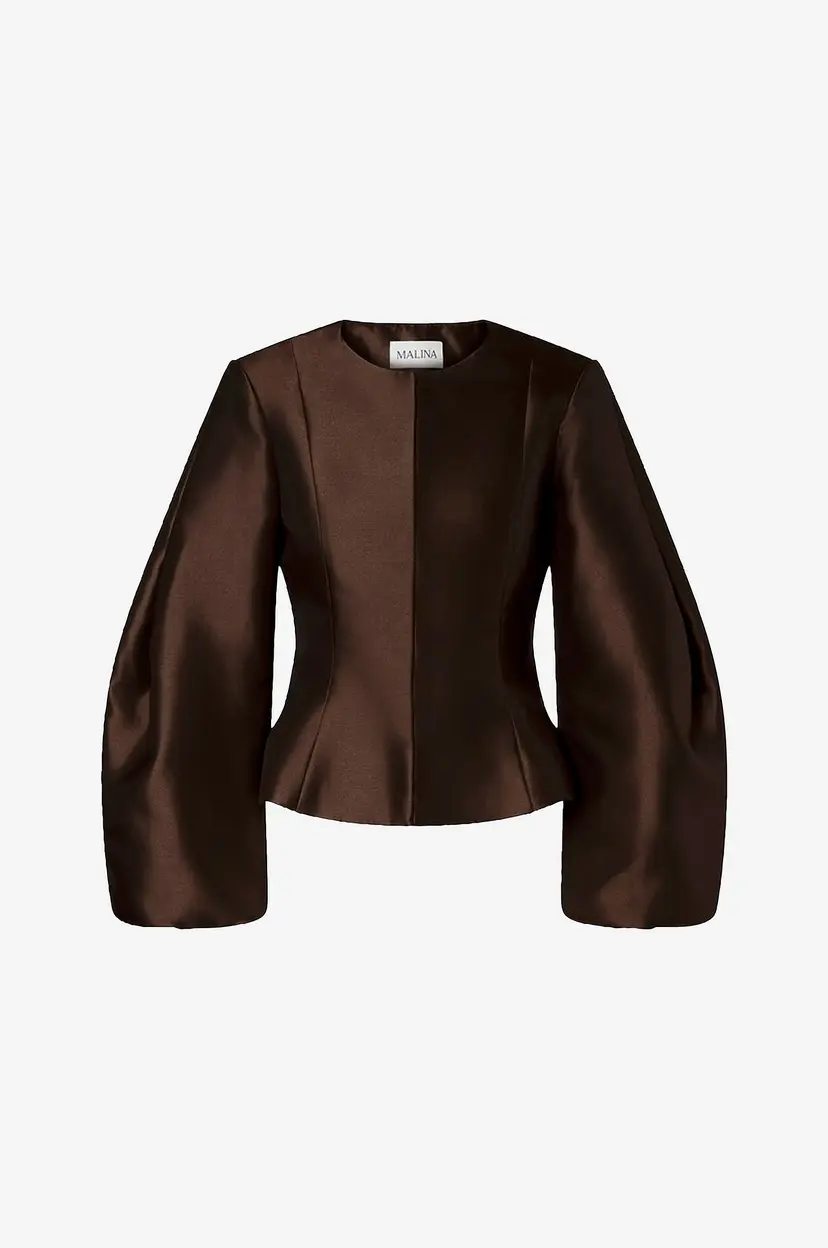 By Malina Bluse Vendela Balloon Sleeve - Brun